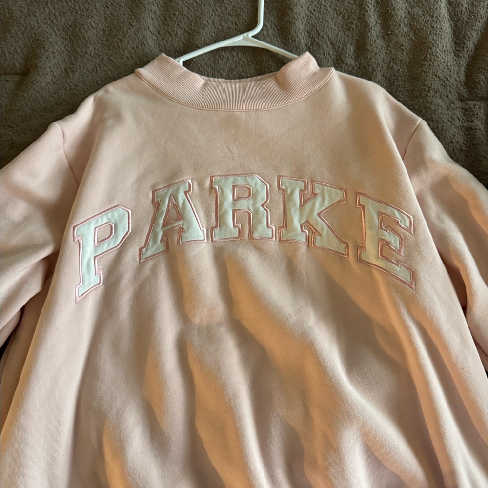 Parke Pink Mockneck Sweatshirt